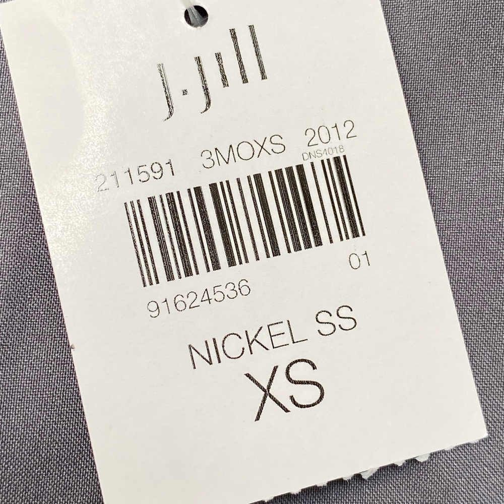 J Jill Velvet Open Jacket Blazer Kimono Nickel Blue Long Sleeve XS NWT - Picture 12 of 12